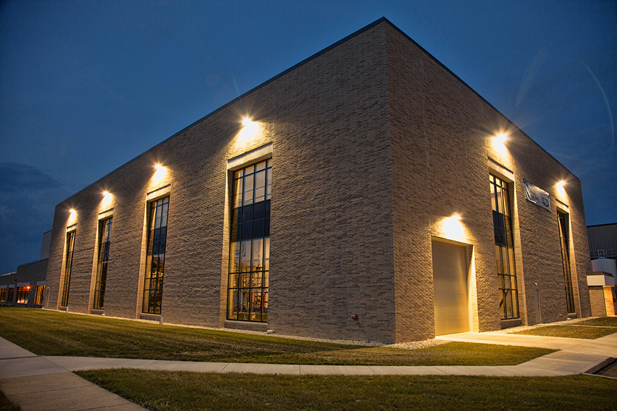 Industrial lot built by Baumer Construction Inc